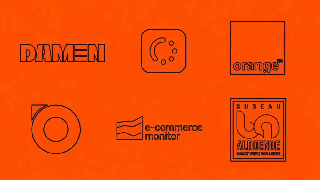 Line graph icons klantnamen trainingen